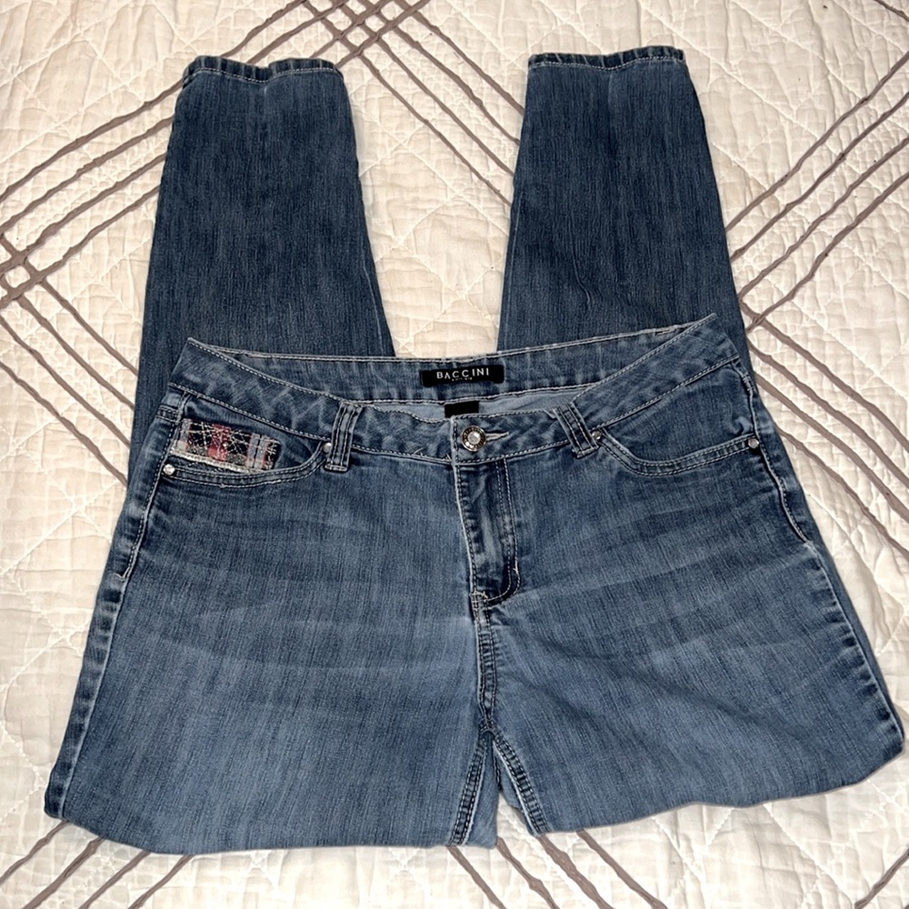Baccini Skinny Jeans Cute Pocket Detail Size 8